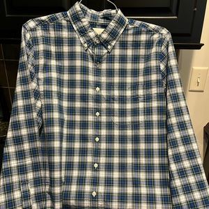 Mens American Eagle button down shirt, Large Tall, Blue plaid